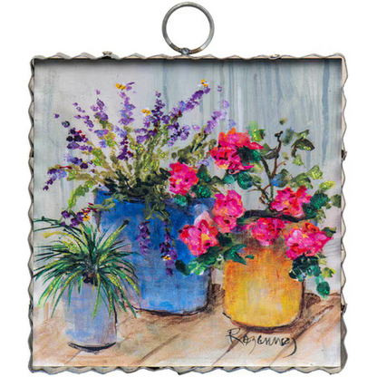 Decor - RTC Gallery Mini Rozie’s Table Flower Pots Print