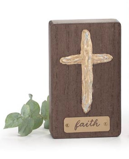 BB - Wooden Cross Shelf Sitter available in three styles and sizes