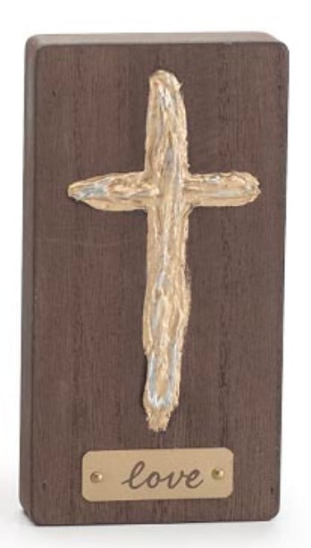 BB - Wooden Cross Shelf Sitter available in three styles and sizes