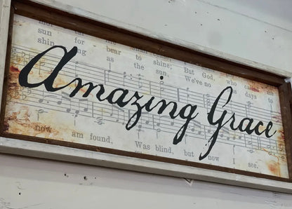 LOC - Amazing Grace Framed Canvas