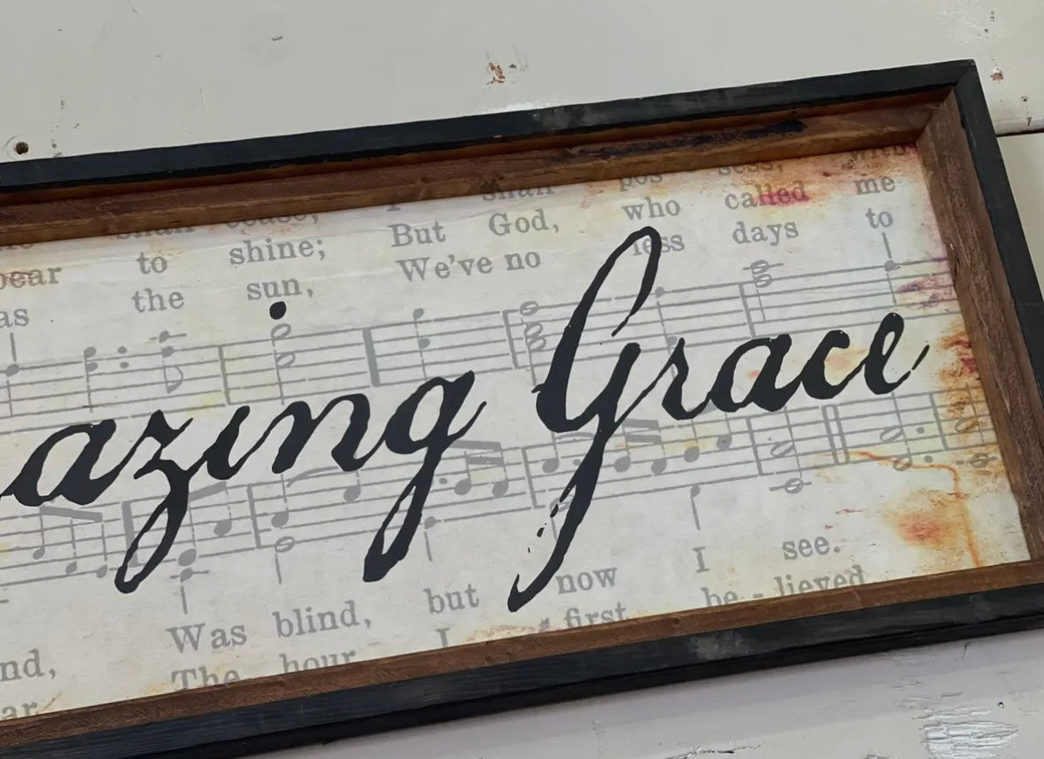 LOC - Amazing Grace Framed Canvas