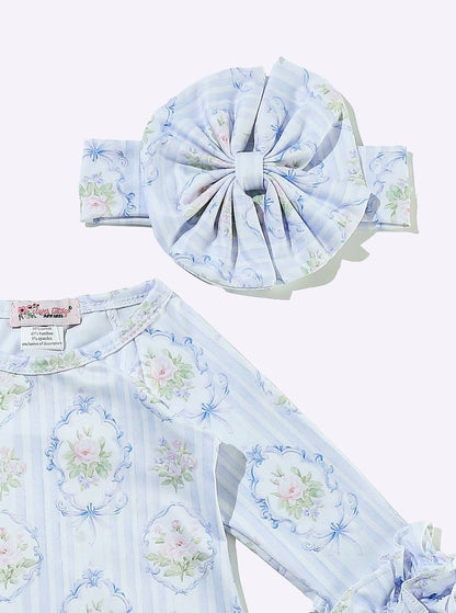 Clothing for Baby Girl - Parisian Blue Baby Gown