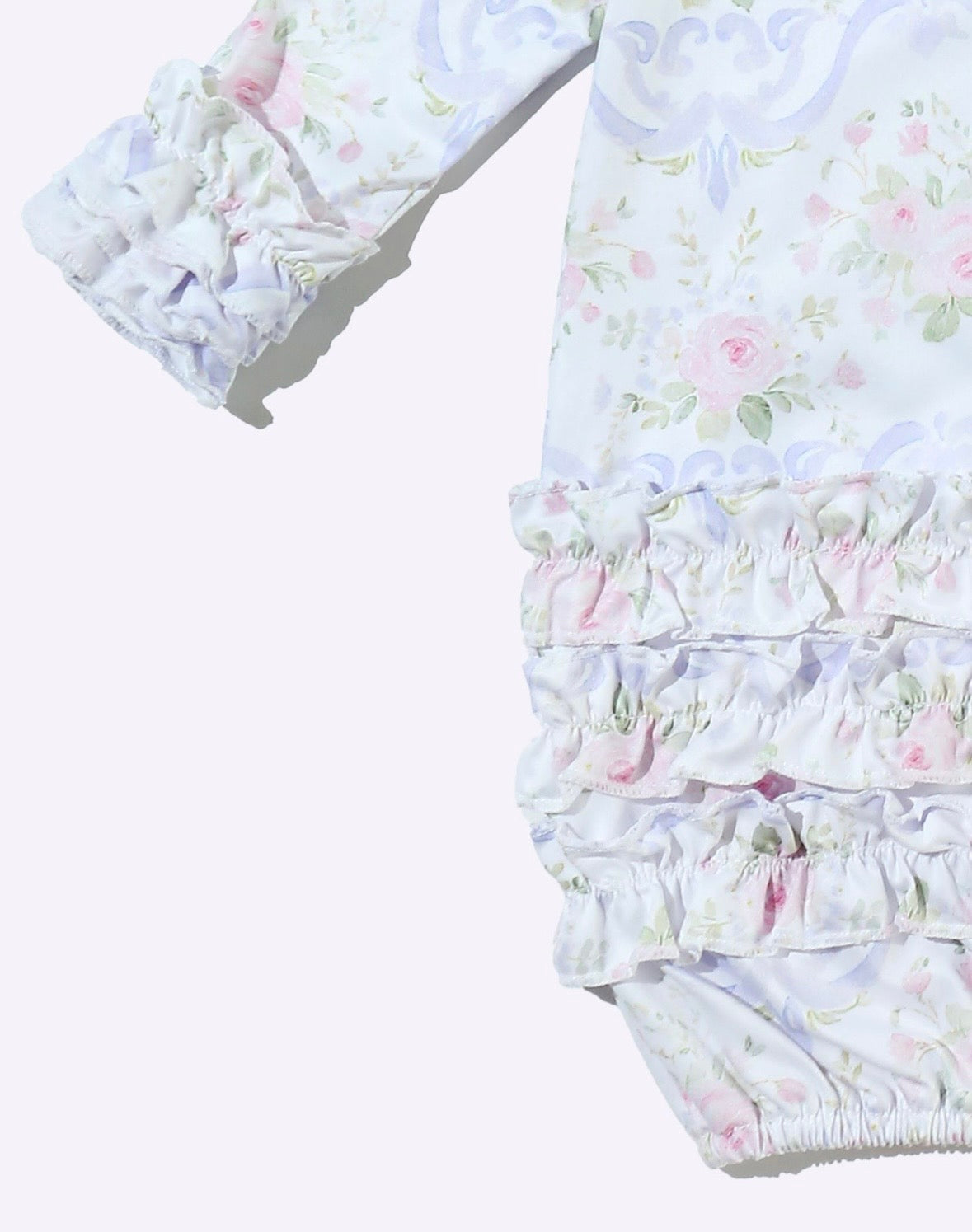 Clothing for Baby Girl - Periwinkle Scallop Baby Gown
