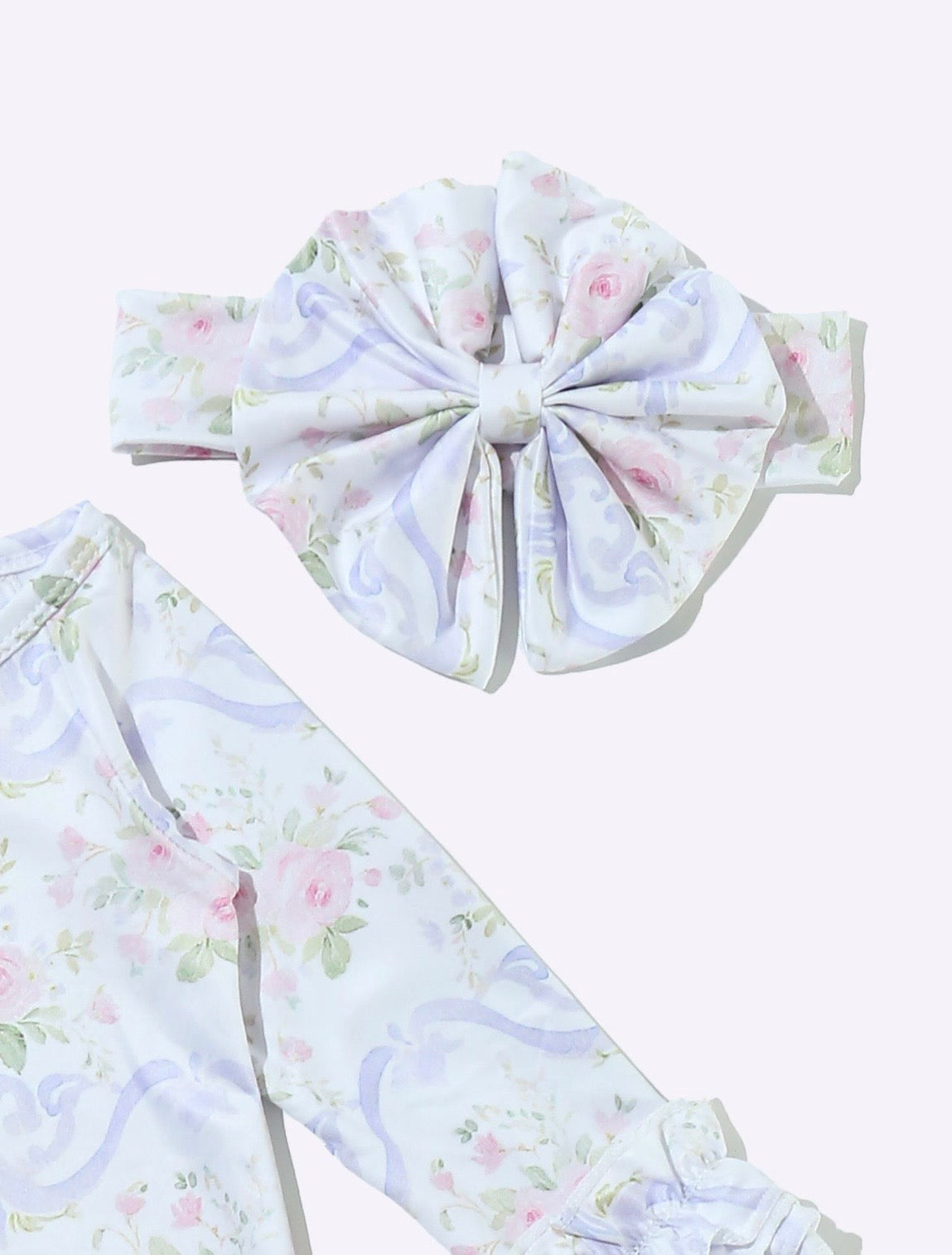 Clothing for Baby Girl - Periwinkle Scallop Baby Gown