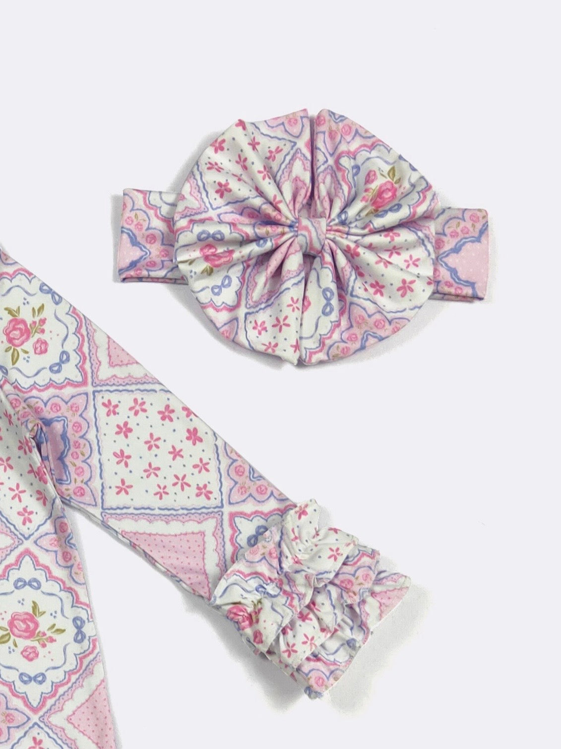 Clothing for Baby Girl - Quilted Rose Baby Gown