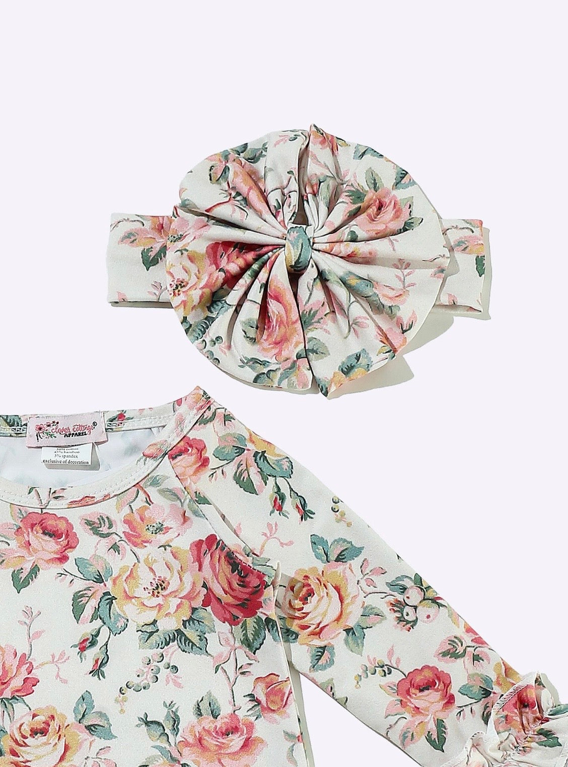 Clothing for Baby Girl - Scattered Rose Baby Gown