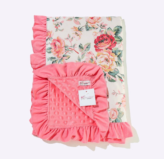 Baby Blanket - Scattered Rose Blanket