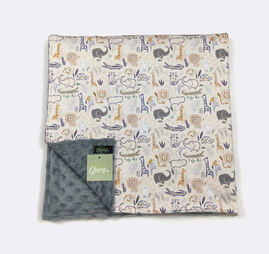 Baby Blanket - Safari Silhouette Blanket
