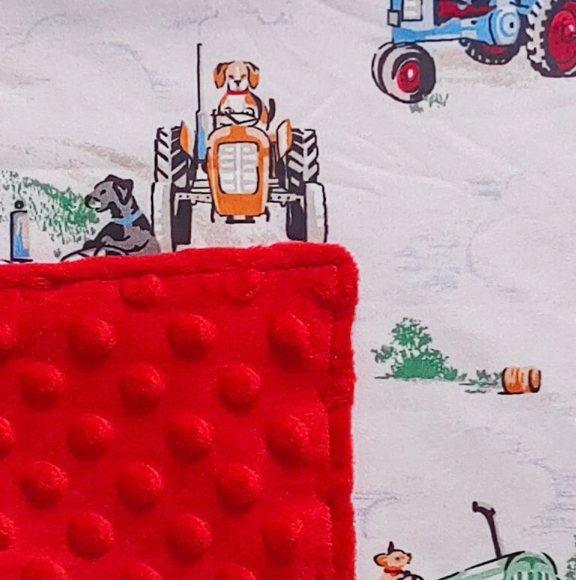 Baby Blanket - Doggone Tractor Blanket