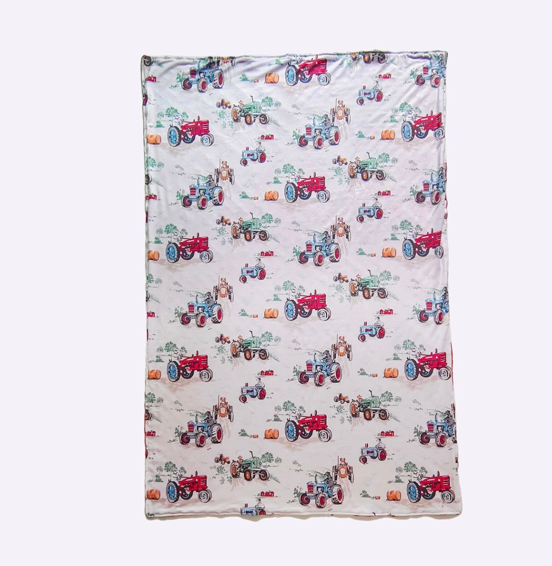 Baby Blanket - Doggone Tractor Blanket