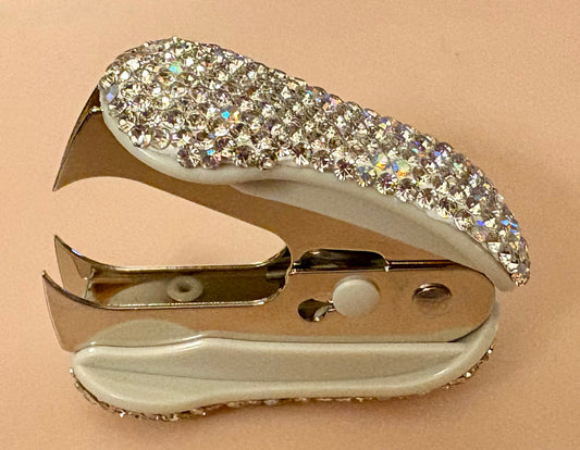 Bling Bling Handmade Silver AB Rhinestone Staple Pull