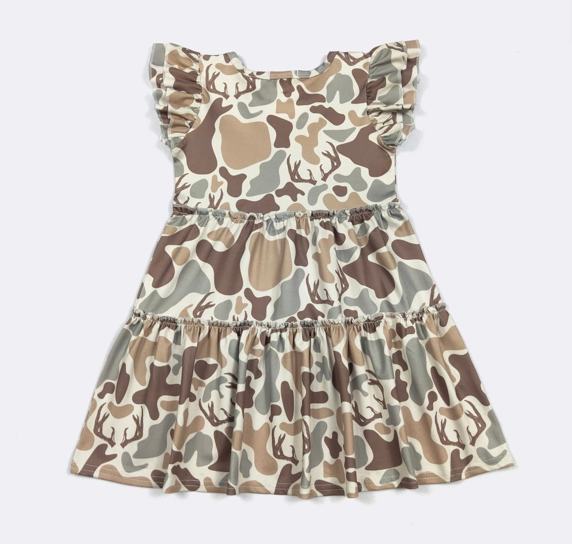 Clothing for Toddler Girl - Muted Camo Tier Girls Dress