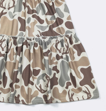 Clothing for Toddler Girl - Muted Camo Tier Girls Dress