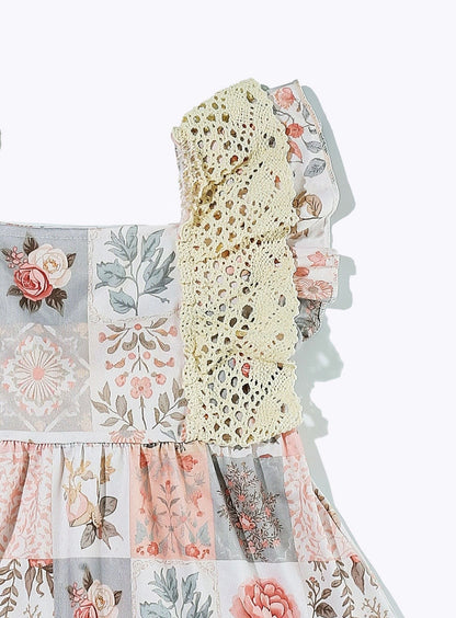 Clothing for Toddler Girl - Peachy Patchwork Girls Dress