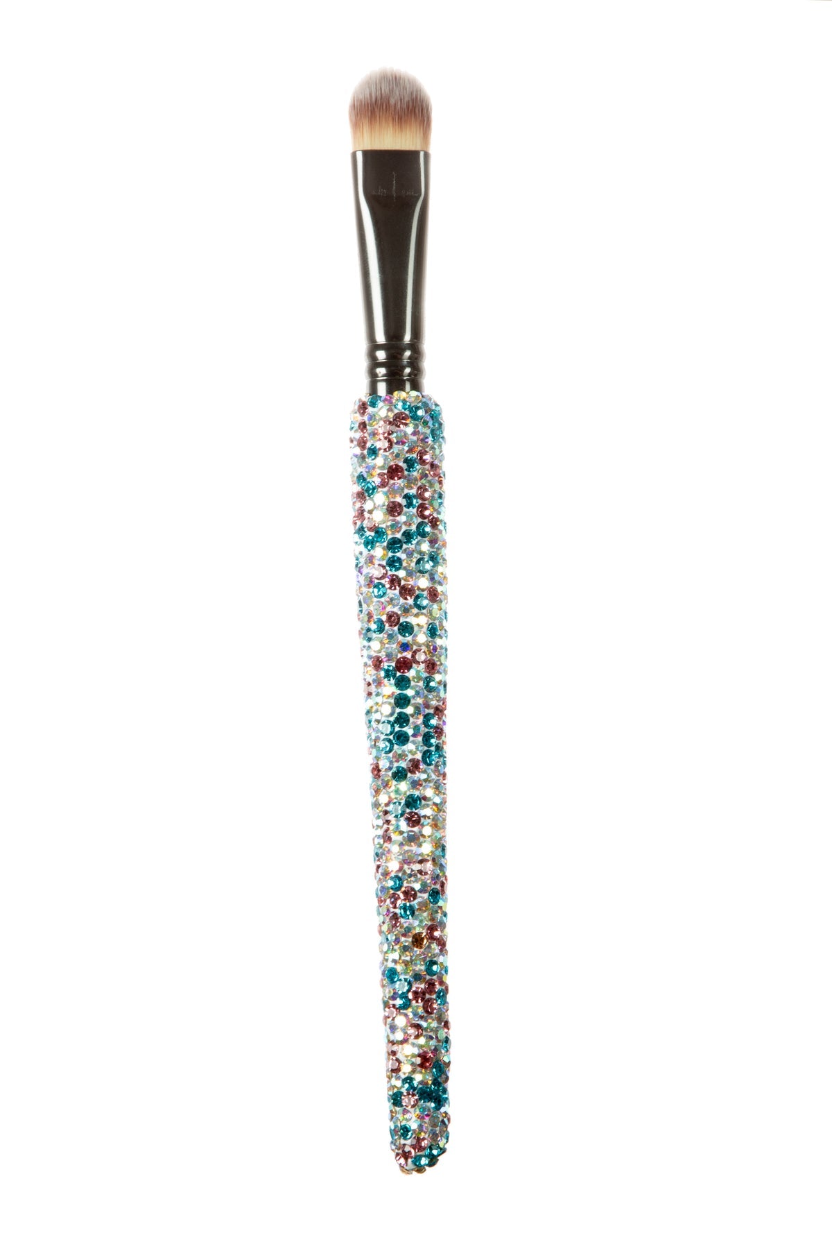 Bling Bling Handmade Multicolored Bubblegum Confetti Rhinestone Shader / Blending Eye Makeup Brush