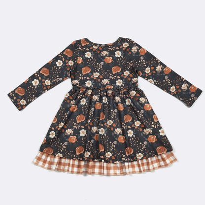 Clothing for Toddler Girl - Rusty Midnight Floral Girls Dress