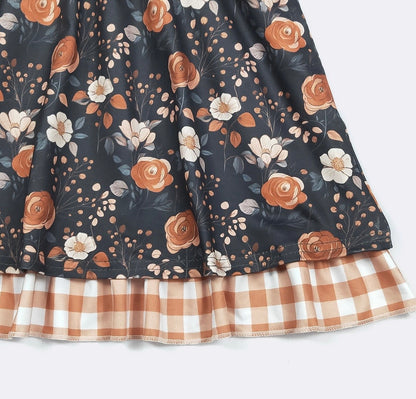 Clothing for Toddler Girl - Rusty Midnight Floral Girls Dress