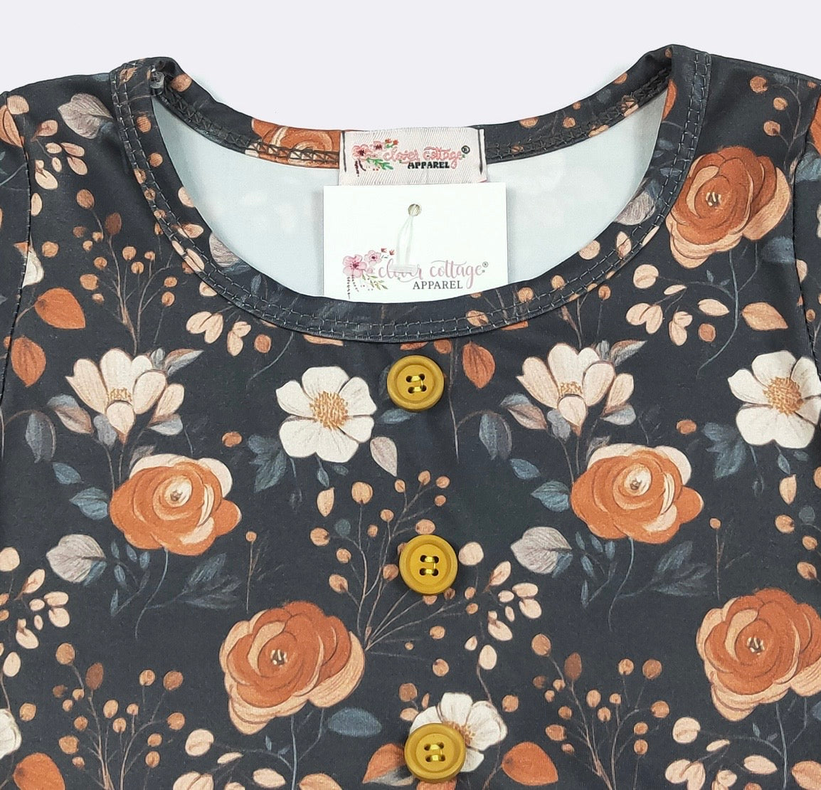 Clothing for Toddler Girl - Rusty Midnight Floral Girls Dress