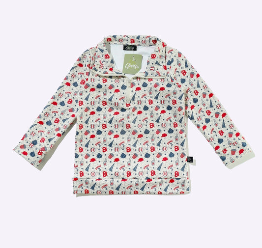 Clothing for Toddler Boy - Strike Baseball Quarter Zip Shirt