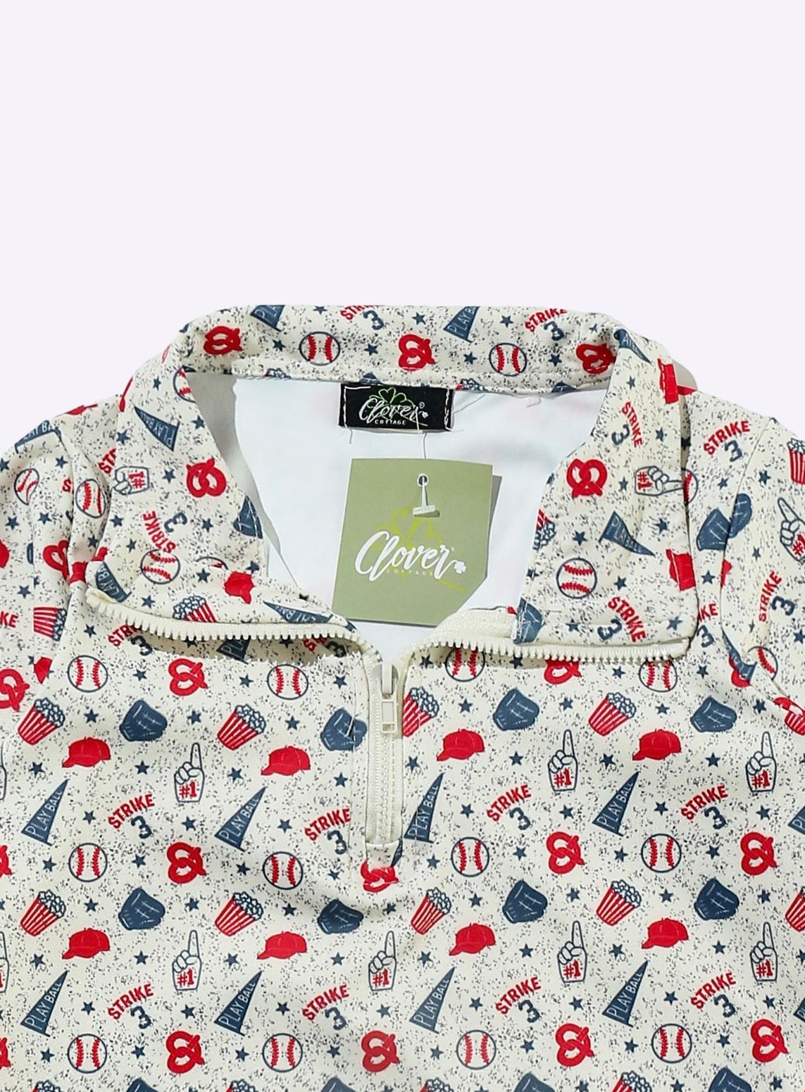 Clothing for Toddler Boy - Strike Baseball Quarter Zip Shirt