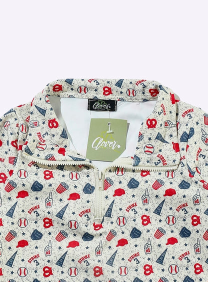 Clothing for Toddler Boy - Strike Baseball Quarter Zip Shirt