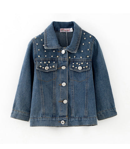Clothing for Toddler Girl - Rhinestone Jean Denim Jacket