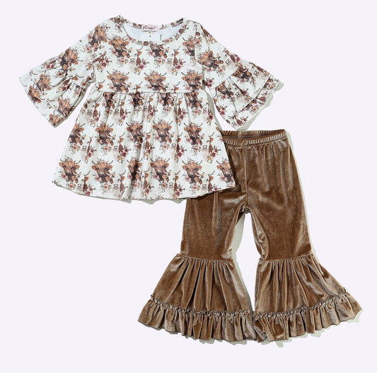 Clothing for Toddler Girl - Autumn Highland Girls Set