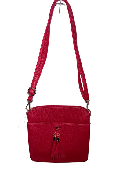 Handbag - Message Bag with Tassel / Medium Crossbody / Pocketbook Purse - available in 5 colors