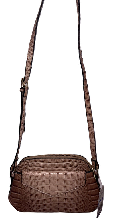 Handbag - Satchel Embossed Croc With Adjustable Strap available in 2 colors