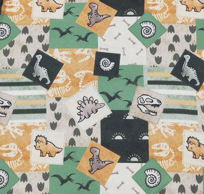 Clothing for Baby Boy - Jurassic Patchwork Knotted Gown