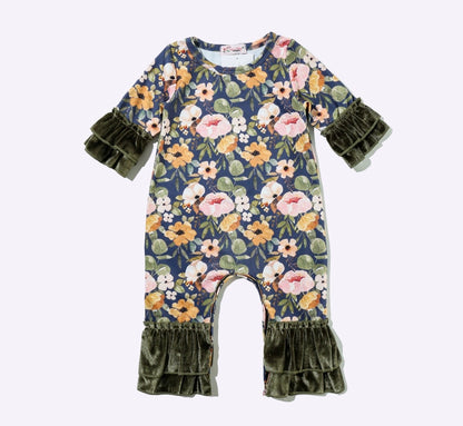 Clothing for Baby Girl - Navy Wispy Baby Romper