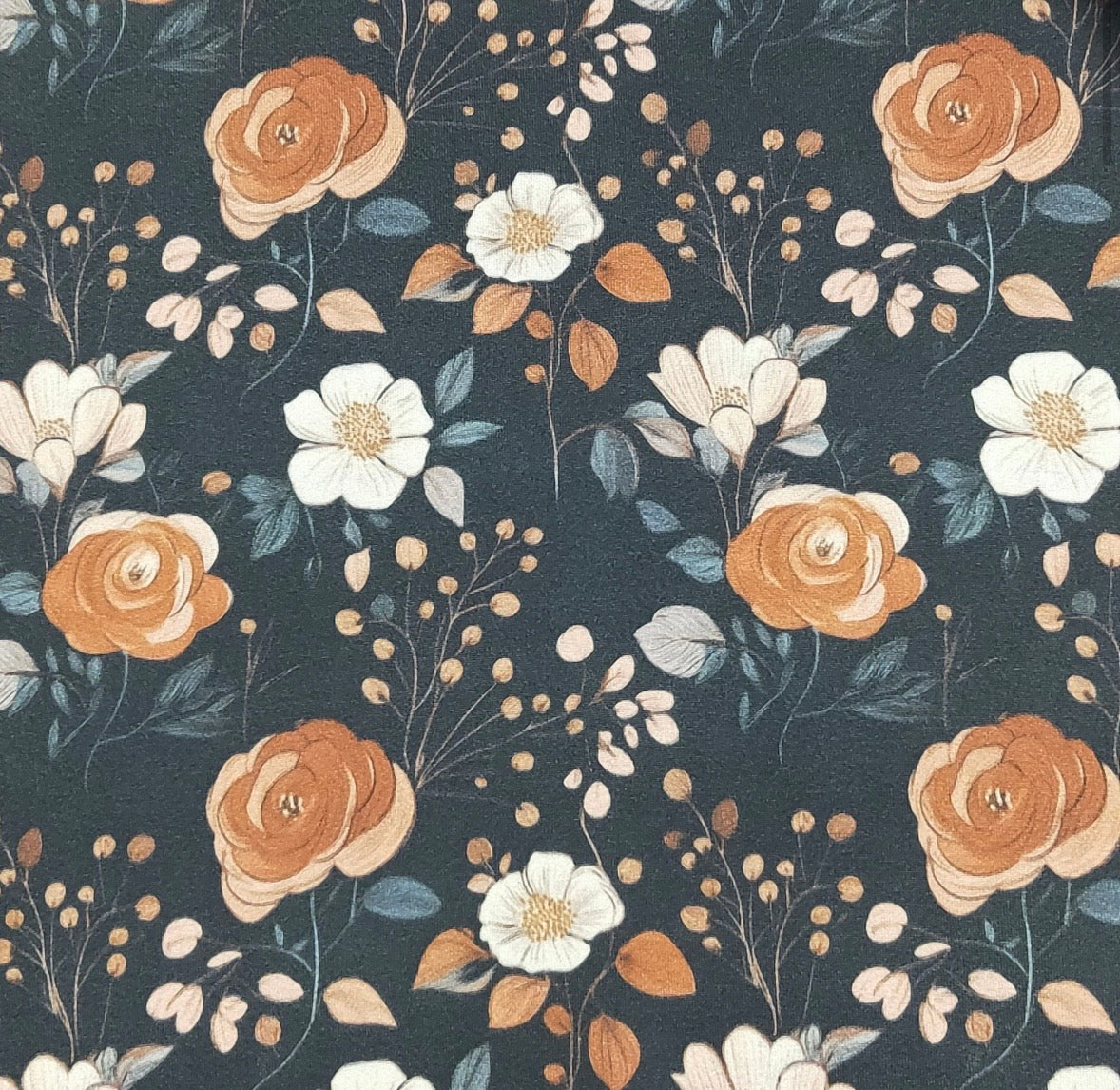 Clothing for Baby Girl - Rusty Midnight Floral Baby Romper