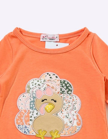 Clothing for Baby Girl - Turkey Patchwork Baby Romper