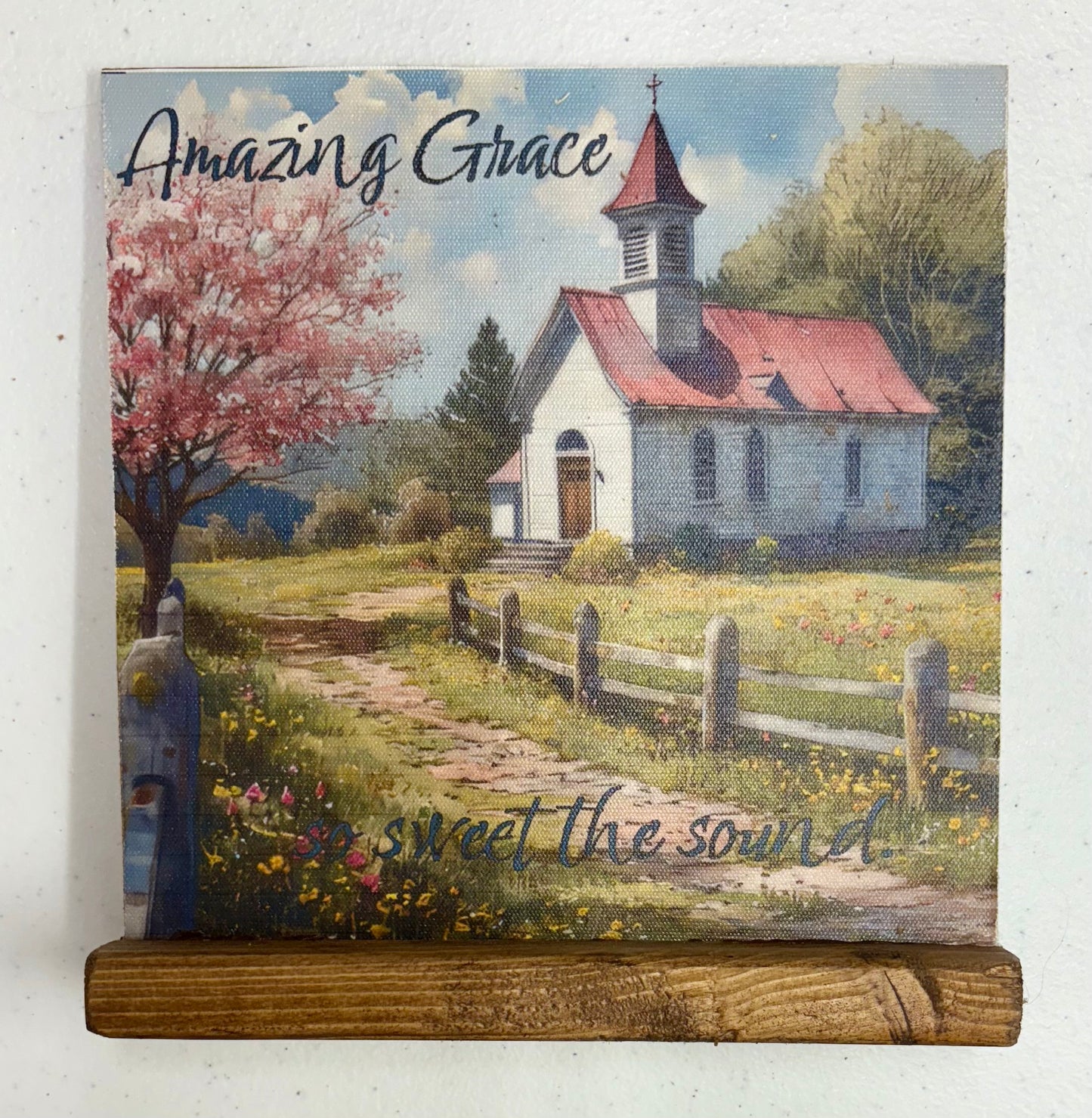 LOC - Amazing Grace with church Shelf Sitter