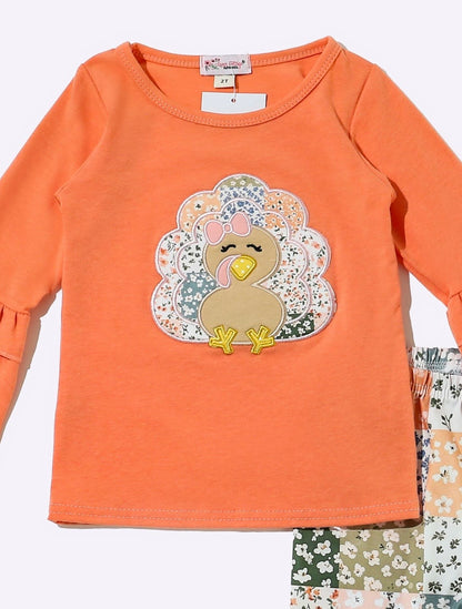 Clothing for Toddler Girl - Turkey Patchwork Girls Set
