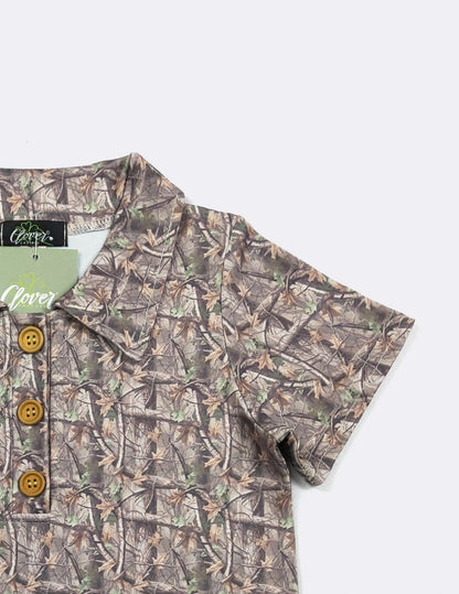 Clothing for Toddler Boy - Woody Camo Boy Collar Shirt