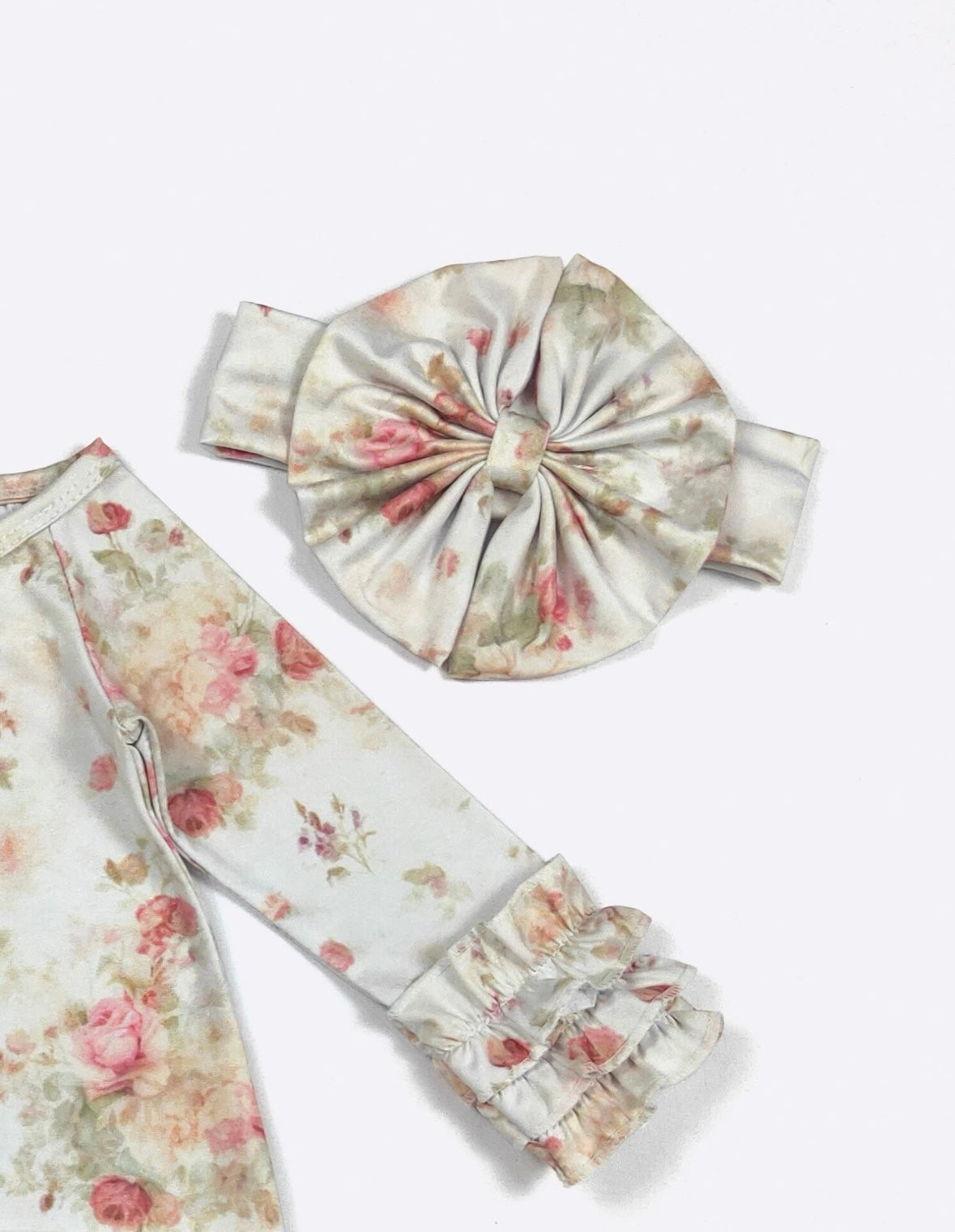 Clothing for Baby Girl - Rosebud Antique Baby Gown fits Newborn to 3 Months