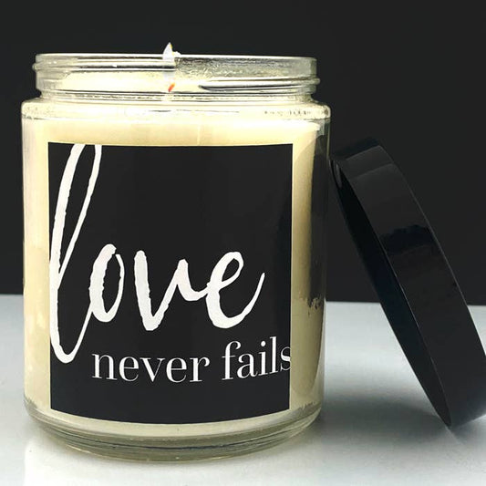 Love Never Fails - Tropical Fruit 8oz Glass Candle