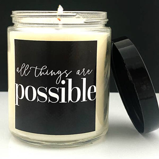 All Things Are Possible - Orchid Musk 8oz Glass Candle