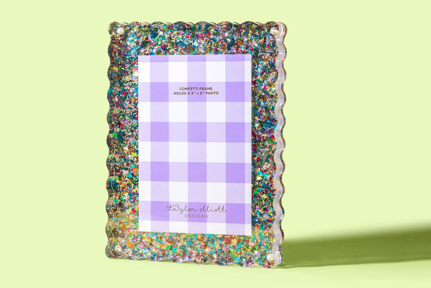 Acrylic Picture Frame - Medium - Colorful Confetti