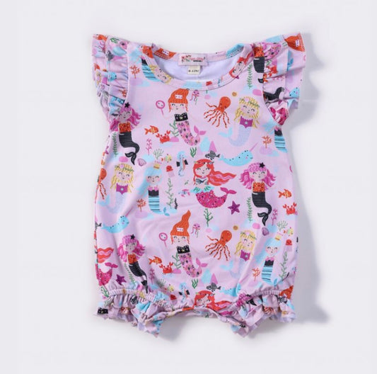 Clothing for Baby Girl - Mermaid Squad Baby Romper
