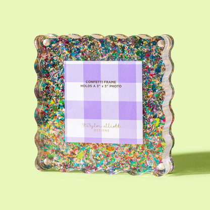 Acrylic Picture Frame - Small - Colorful Confetti