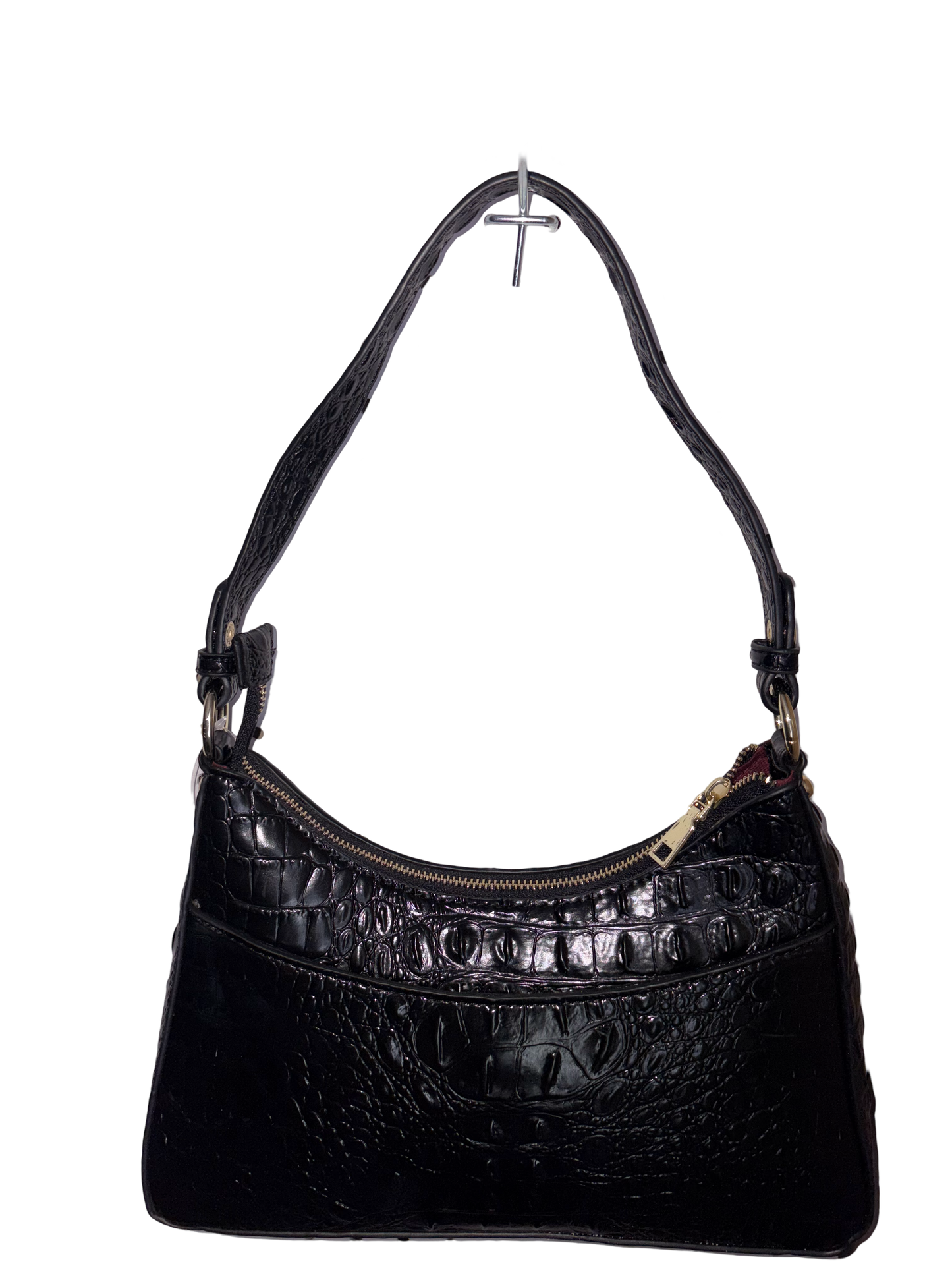 Handbag - Satchel Embossed Croc With short and long Adjustable Straps available in 3 colors