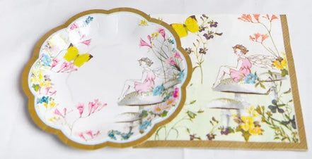 Talking Tables Truly Fairy Paper Napkins (13 inch) for a Birthday Party or Tea Party, Multicolor (20 Pack)