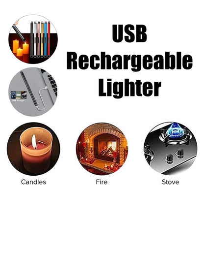 USB Rechargeable Lighter in black