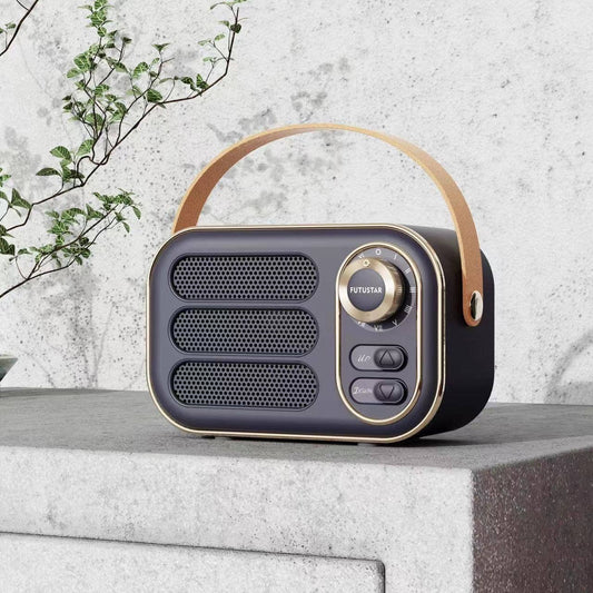 Navy Vintage Bluetooth Speaker