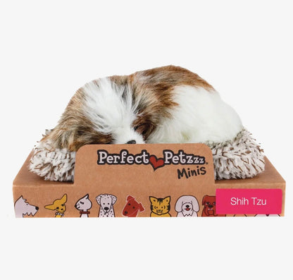 Perfect Petzzz® Mini Snoring Plush Pet – Beagle, Cocker Spaniel, German Shepherd, Pug & Shih Tzu