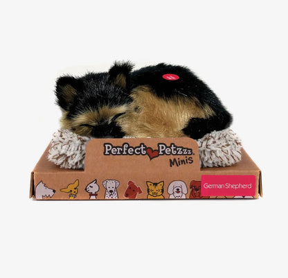 Perfect Petzzz® Mini Snoring Plush Pet – Beagle, Cocker Spaniel, German Shepherd, Pug & Shih Tzu