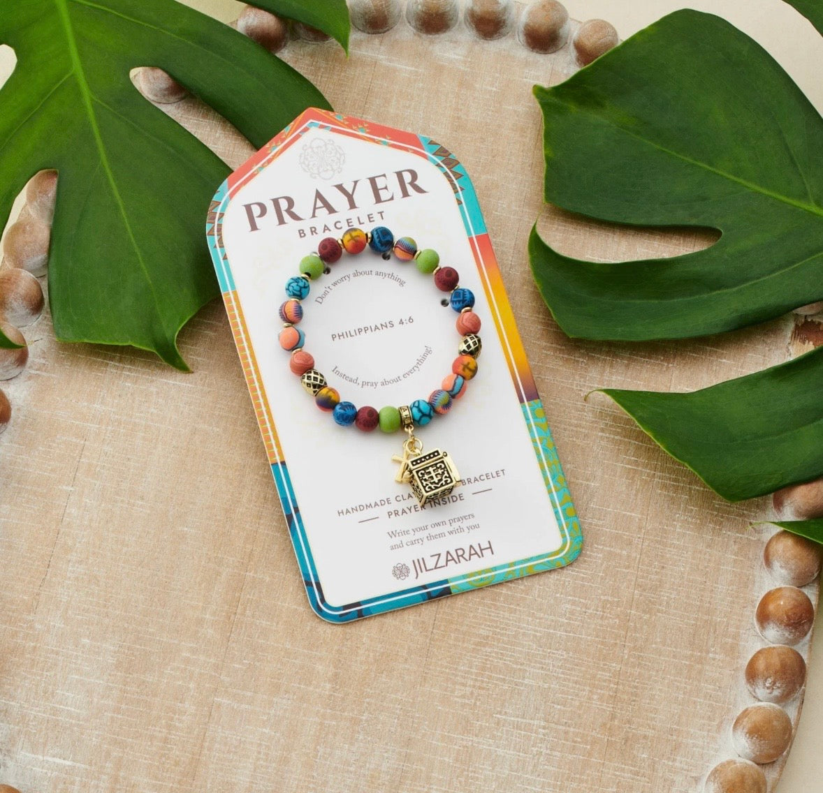 Handcrafted Polymer Clay Prayer Bracelet with Magnetic Prayer Box – Available in 4 Styles ⭐