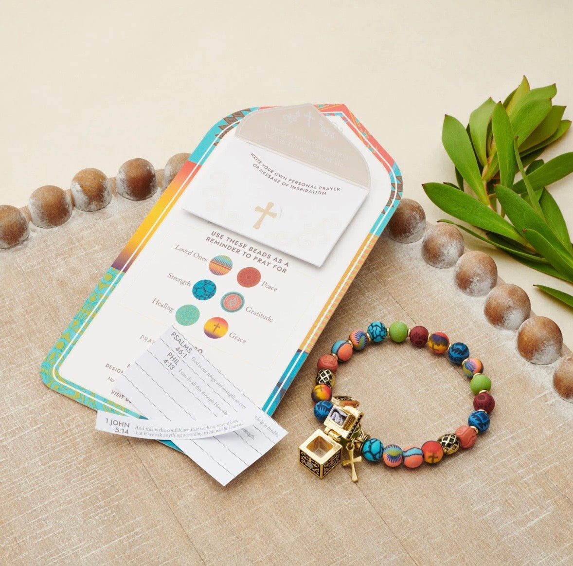 Handcrafted Polymer Clay Prayer Bracelet with Magnetic Prayer Box – Available in 4 Styles ⭐